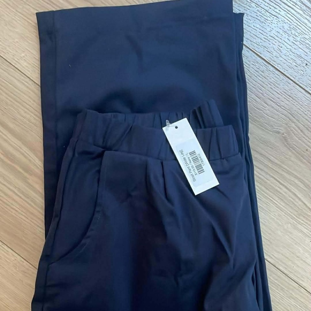 Blue Pants, strait pants, wide leg